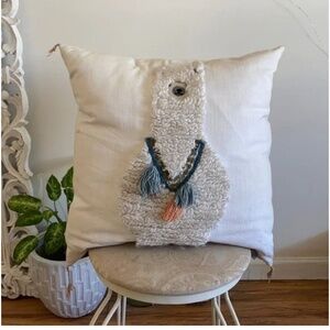 🪞 Calm Llama logo plush accent home decor square large pillow
